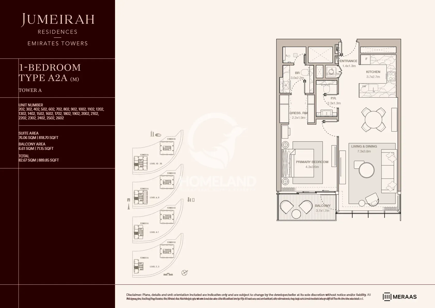 1 BR Type A2A